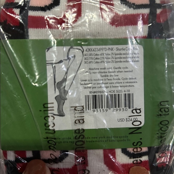 Kate Spade Crew Socks 3 Pr - Picture 4 of 4
